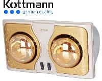 Đèn sưởi nhà tắm kottmann 2 bóng vàng new 2015 (K2BH)